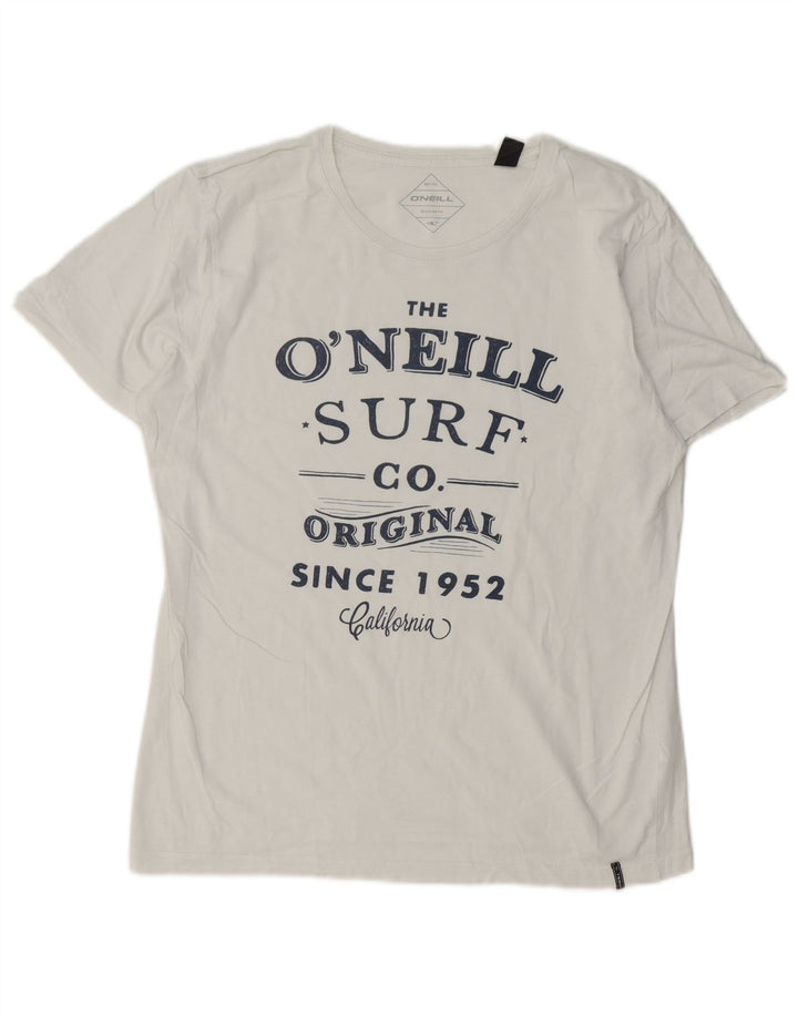 O'Neill Herre grafisk T-shirt top mellem hvid bomuld