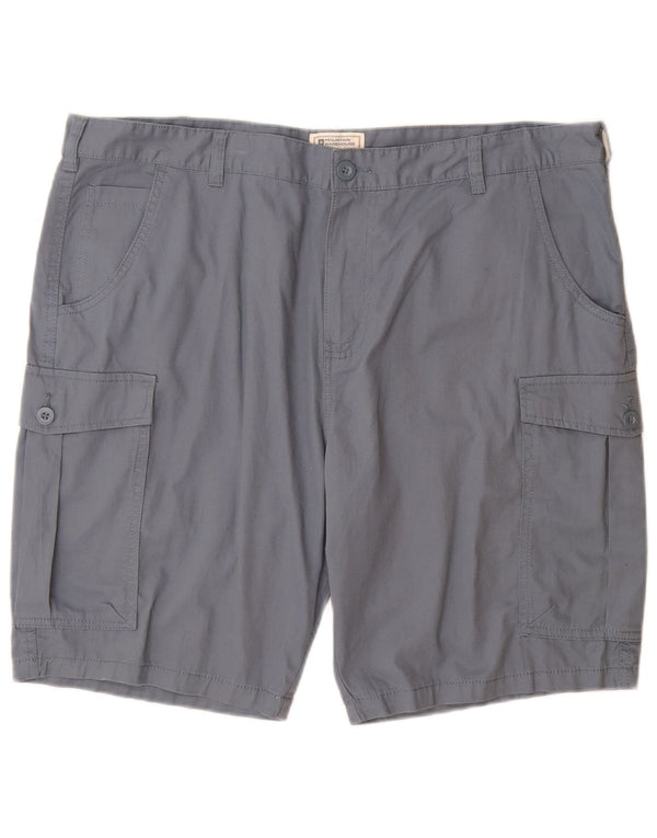 Mountain Warehouse Herre Cargo Shorts W40 XL Blå Bomuld