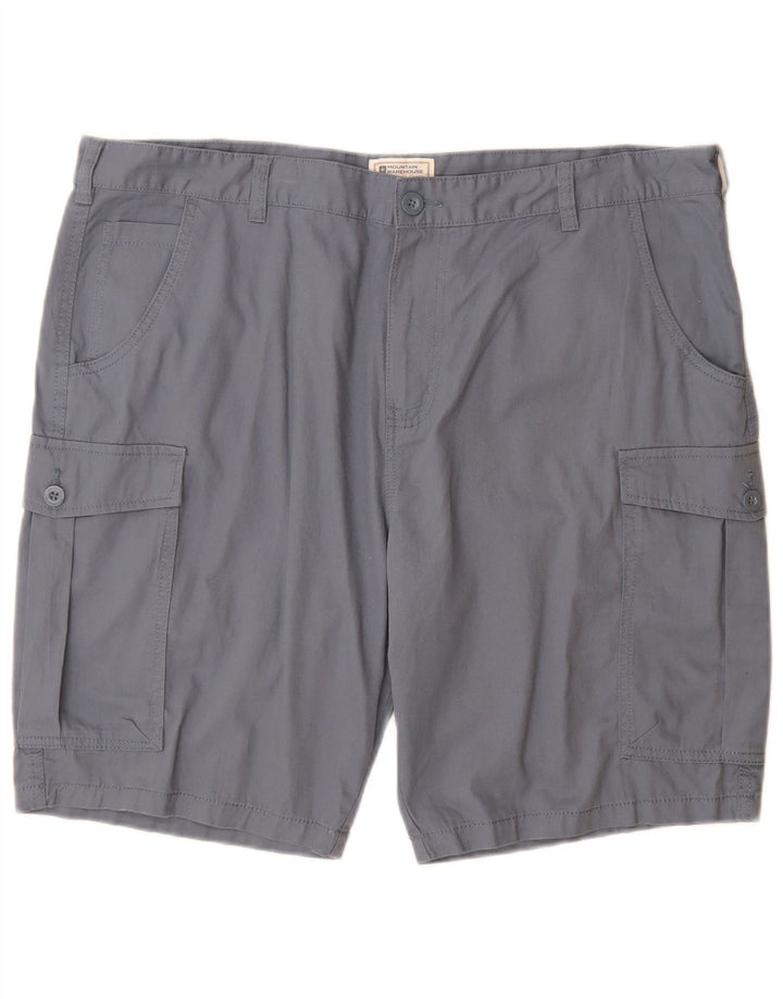 Mountain Warehouse Herre Cargo Shorts W40 XL Blå Bomuld