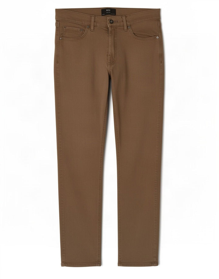 Marks & Spencer Herre Slim Jeans W30 L31 Brun Bomuld