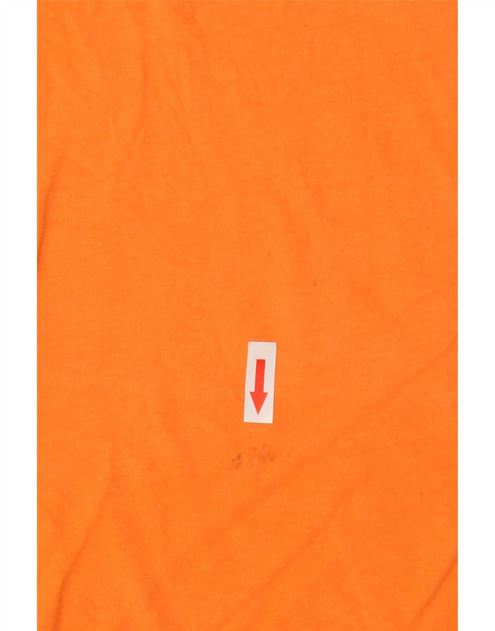 Penguin Herre grafisk T-shirt Top Medium Orange Bomuld