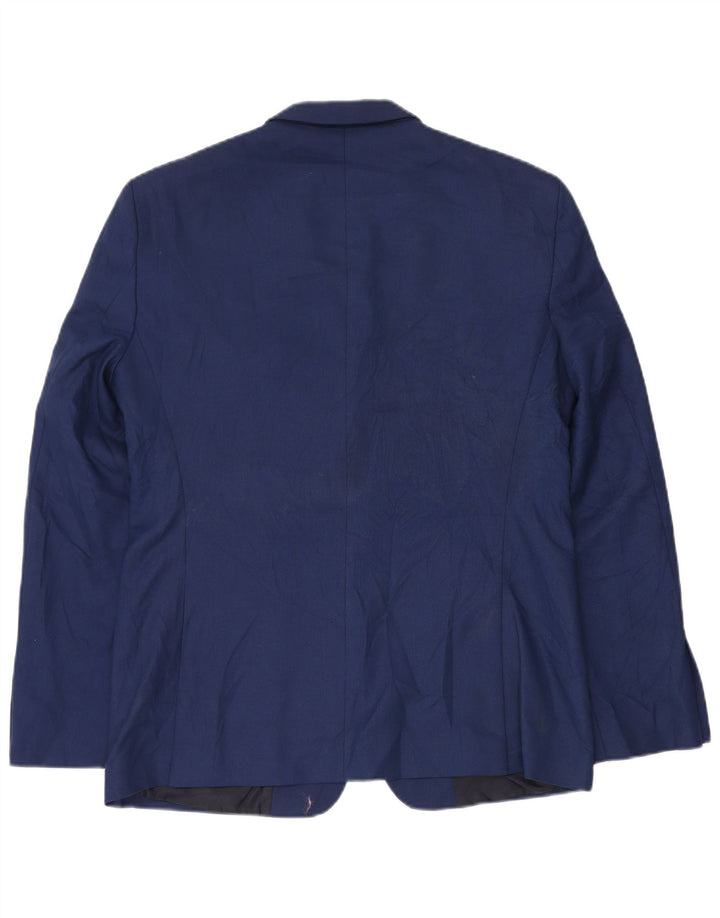 Zara Herre 2-knaps Slim Fit Blazer-jakke EU 54 XL Marineblå