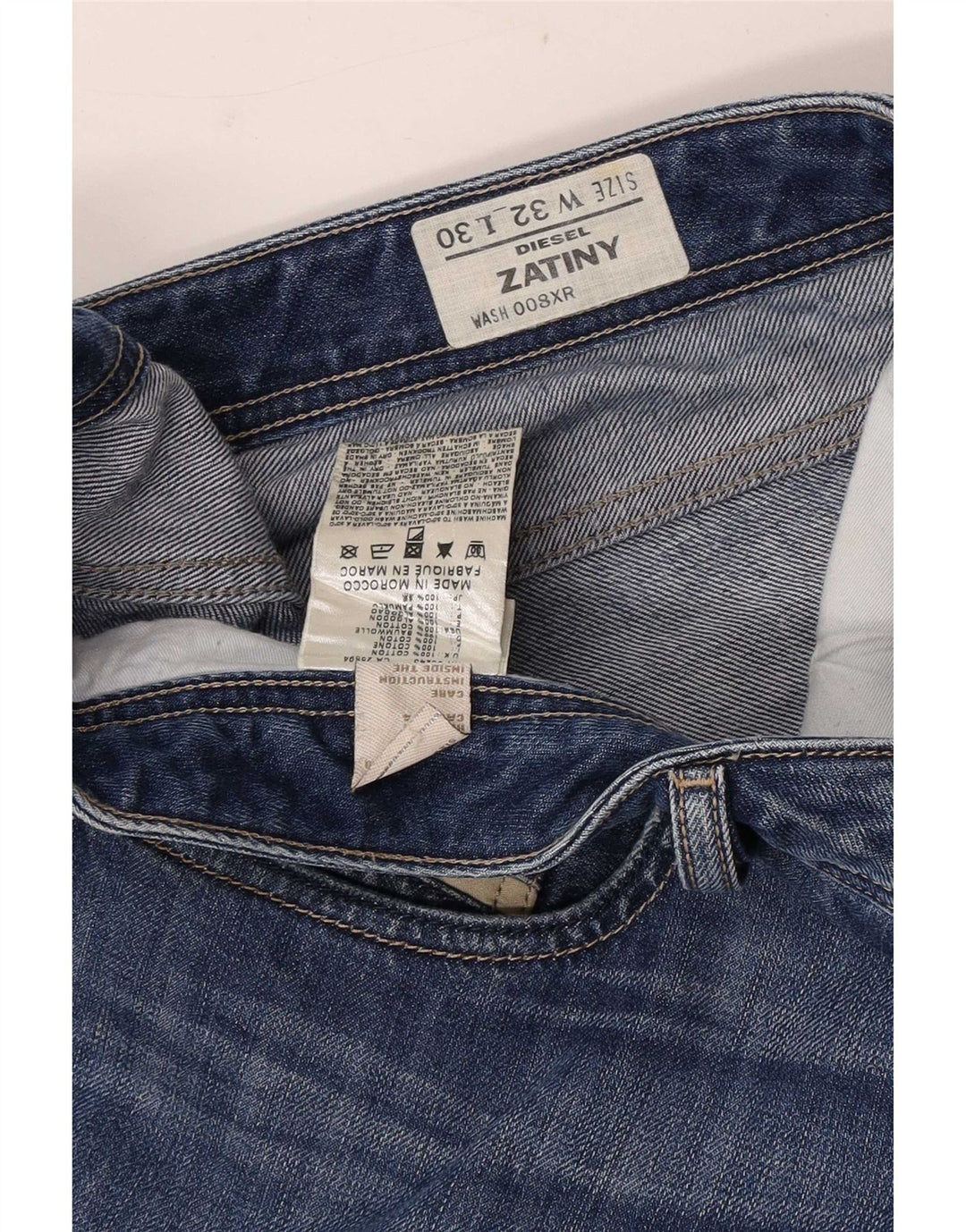 Diesel Herre Zatiny Bootcut Jeans W32 L30 Blå Bomuld