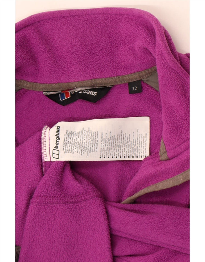 Berghaus Dame Liner Fleece Jakke UK 12 Medium Lilla Polyester