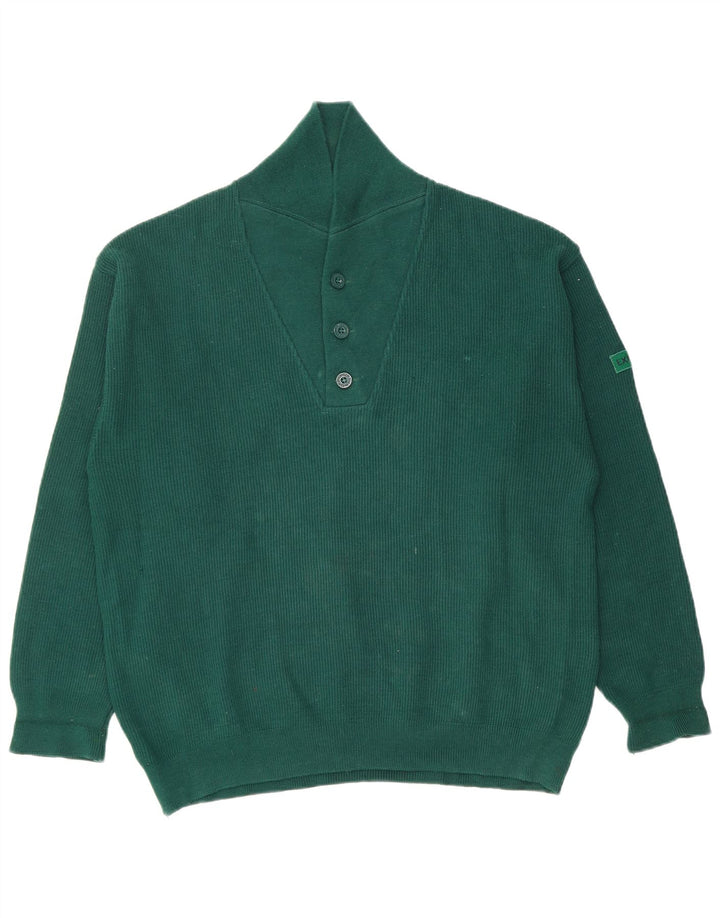 Explorer Herre Shawl Neck Jumper Sweater XL Grøn Uld