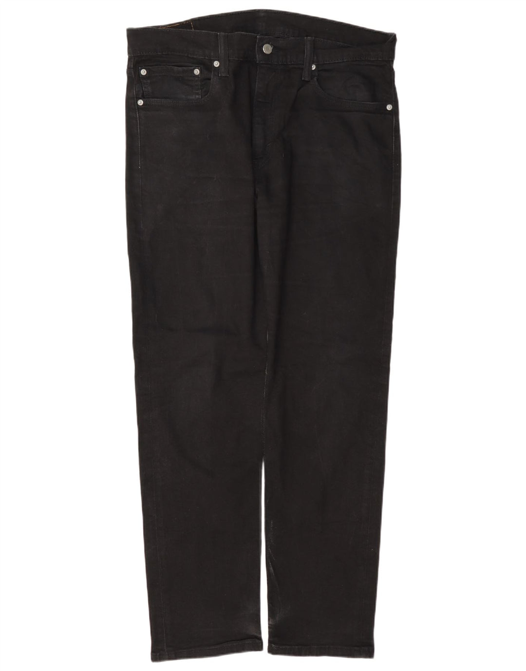 Levi's Herre 502 tilspidsede jeans W36 L32 sort bomuld