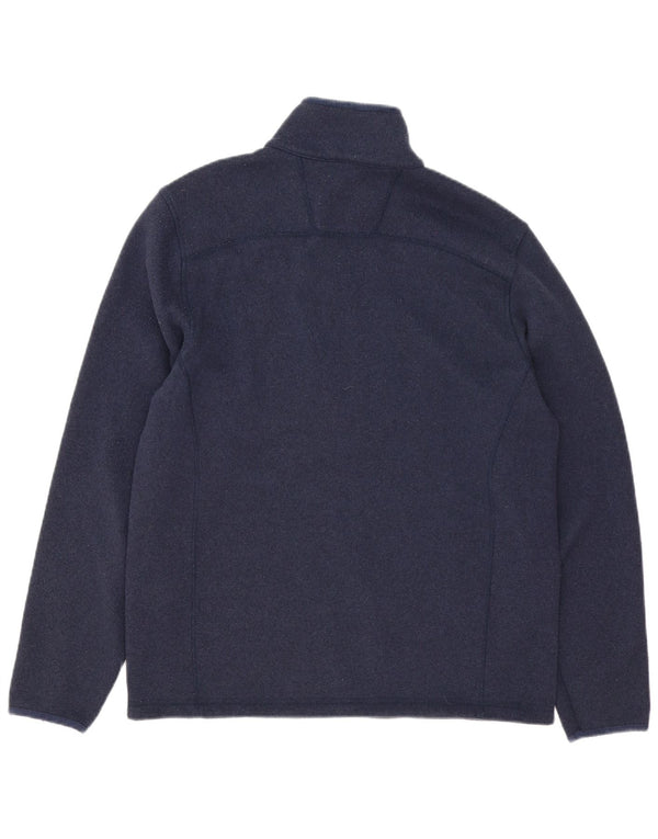 The North Face Herre Zip Neck Jumper Sweater Medium Navy Blue Polyester