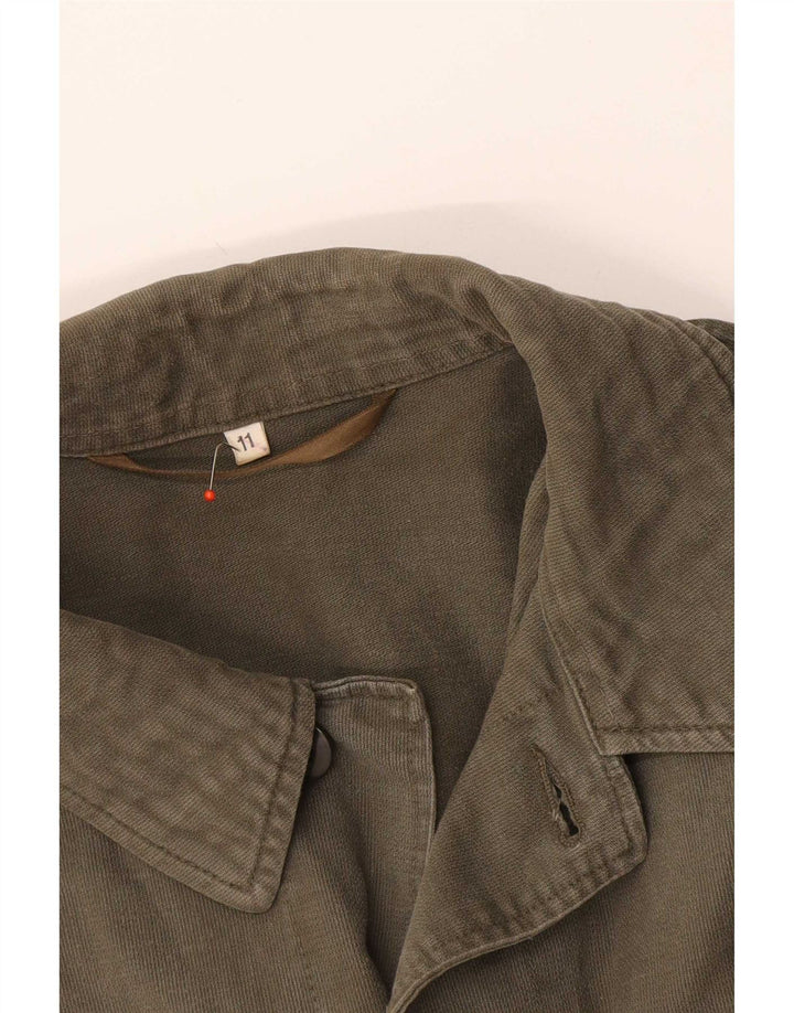 Vintage Herre Military Jacket UK 36 Small Khaki