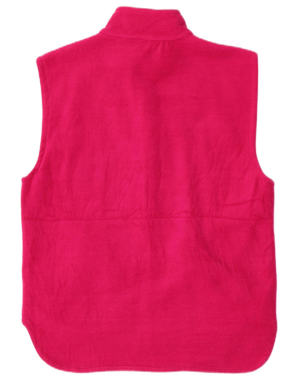 Conte of Florence Womens Reversible Fleece Gilet UK 10 Small Pink