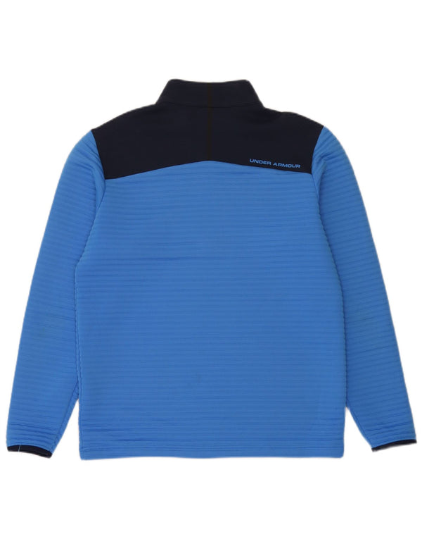 Under Armour Herre Cold Gear Pullover Træningsdragt Top Medium Blue Colourblock