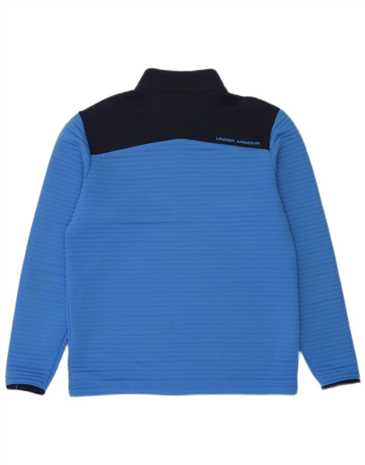 Under Armour Herre Cold Gear Pullover Træningsdragt Top Medium Blue Colourblock