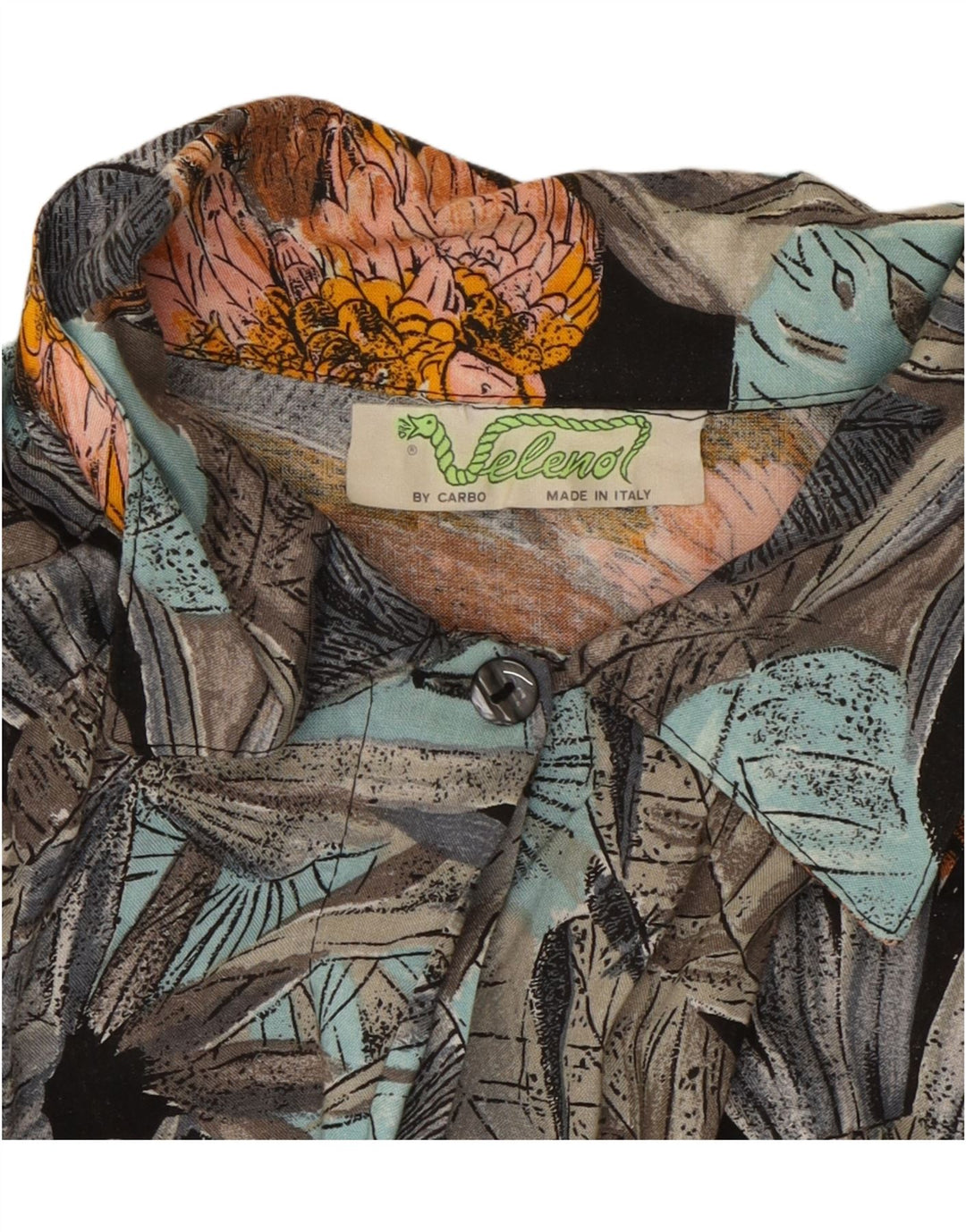 VELENO skjortebluse til kvinder UK 20 2XL Flerfarvet blomsterviscose