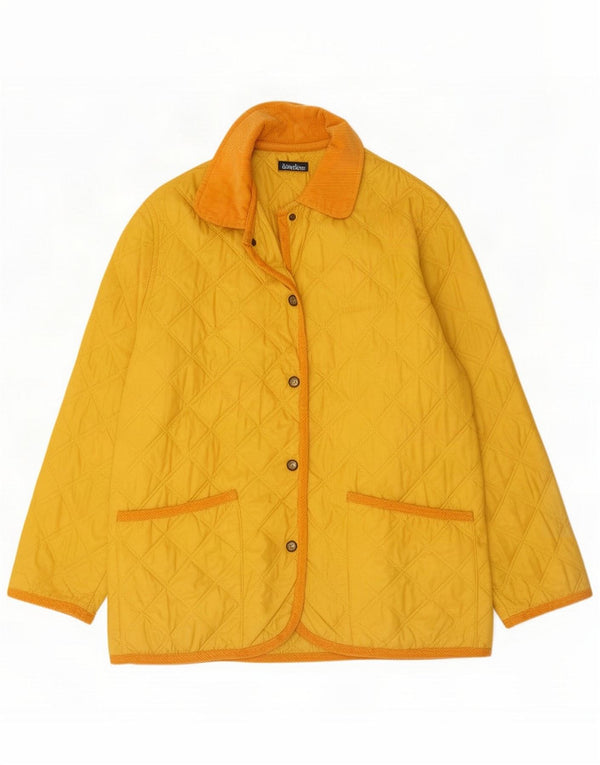 Marina Yachting Dame Quilted Jacket UK 14 Large Yellow