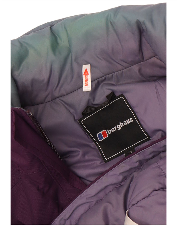 Berghaus Dame Hætte Oversized Windbreaker Jacket UK 10 Small Purple