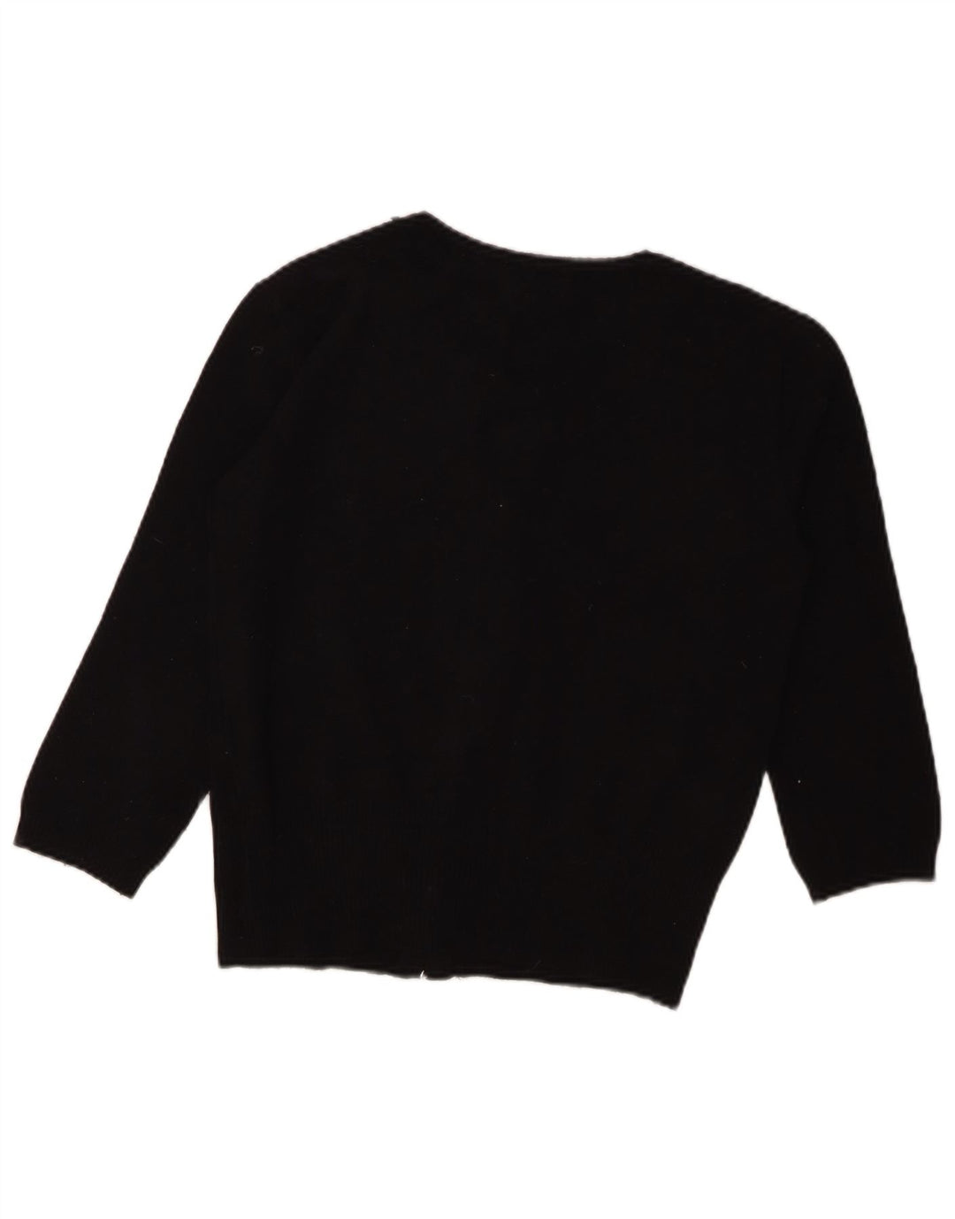 GUESS Womens Crop 3/4-ærmet cardigantrøje UK 14 Large Black