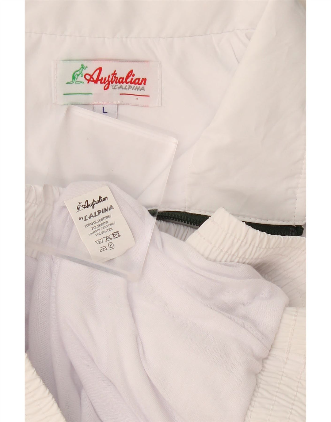 AUSTRALIAN L'ALPINA Boys Tracksuit Top Jacket 11-12 Years Large White