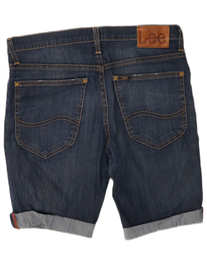 Lee Dame Jegger Denim Shorts W31 Medium Blue Bomuld