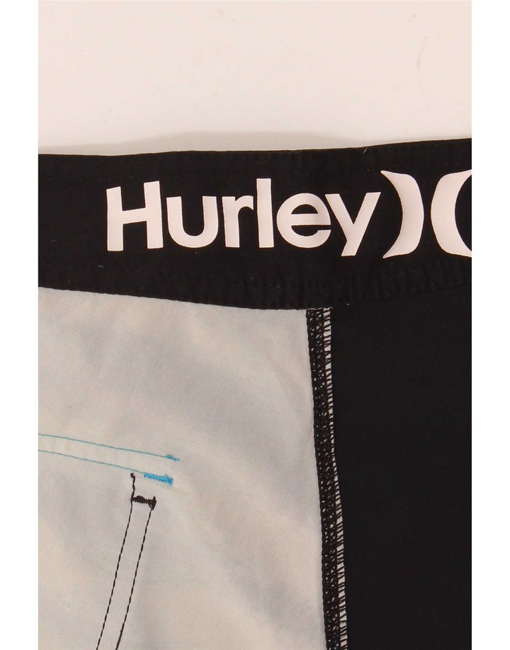 Hurley Herre grafiske svømmeshorts Medium sort stribet