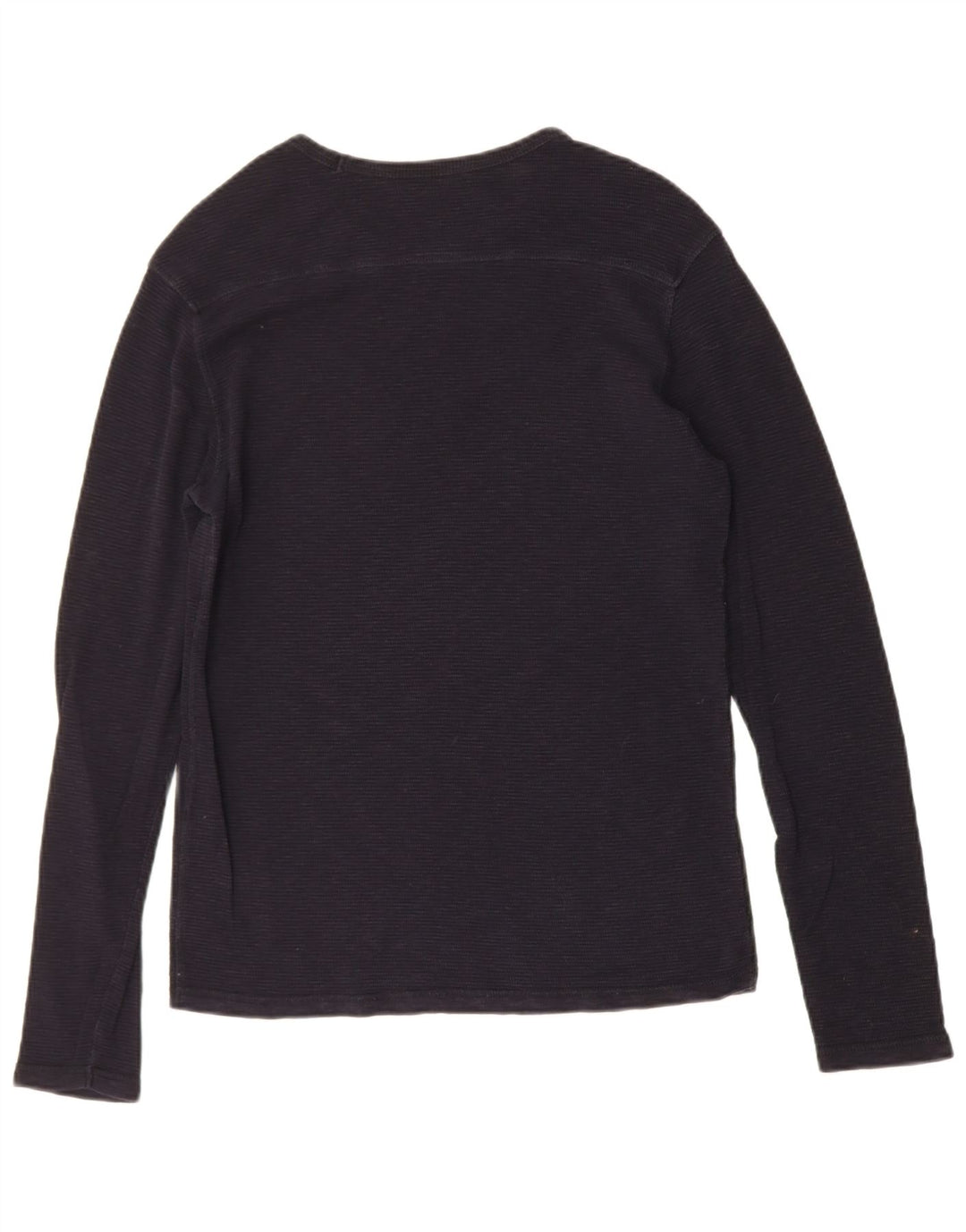 ALL SAINTS Mens Top Long Sleeve XS Navy Blue Cotton