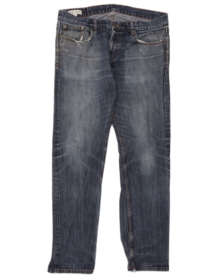 Reiss Straight Jeans til mænd W36 L31 blå bomuld