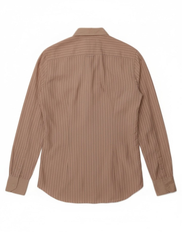 Dolce & Gabbana herre George skjorte str. 39 15 1/2 medium beige stribet