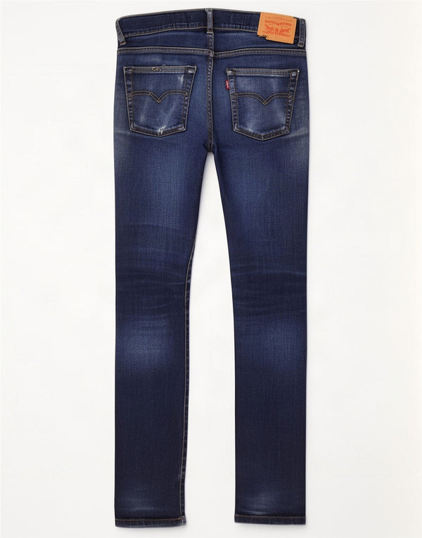 Levi's Boys 510 Skinny Jeans 13-14 år W28 L29 Marineblå Bomuld