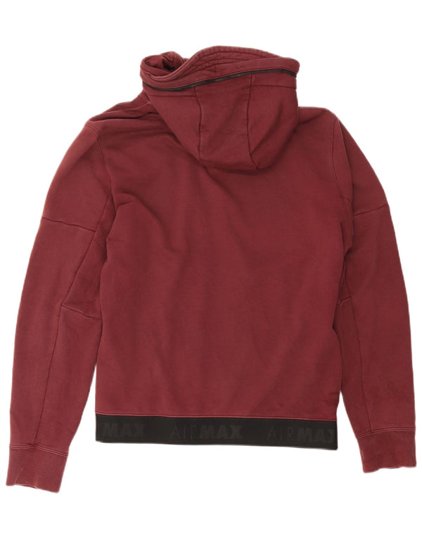 Nike Dame Grafisk Hættetrøje Sweater UK 18 XL Bourgogne bomuld
