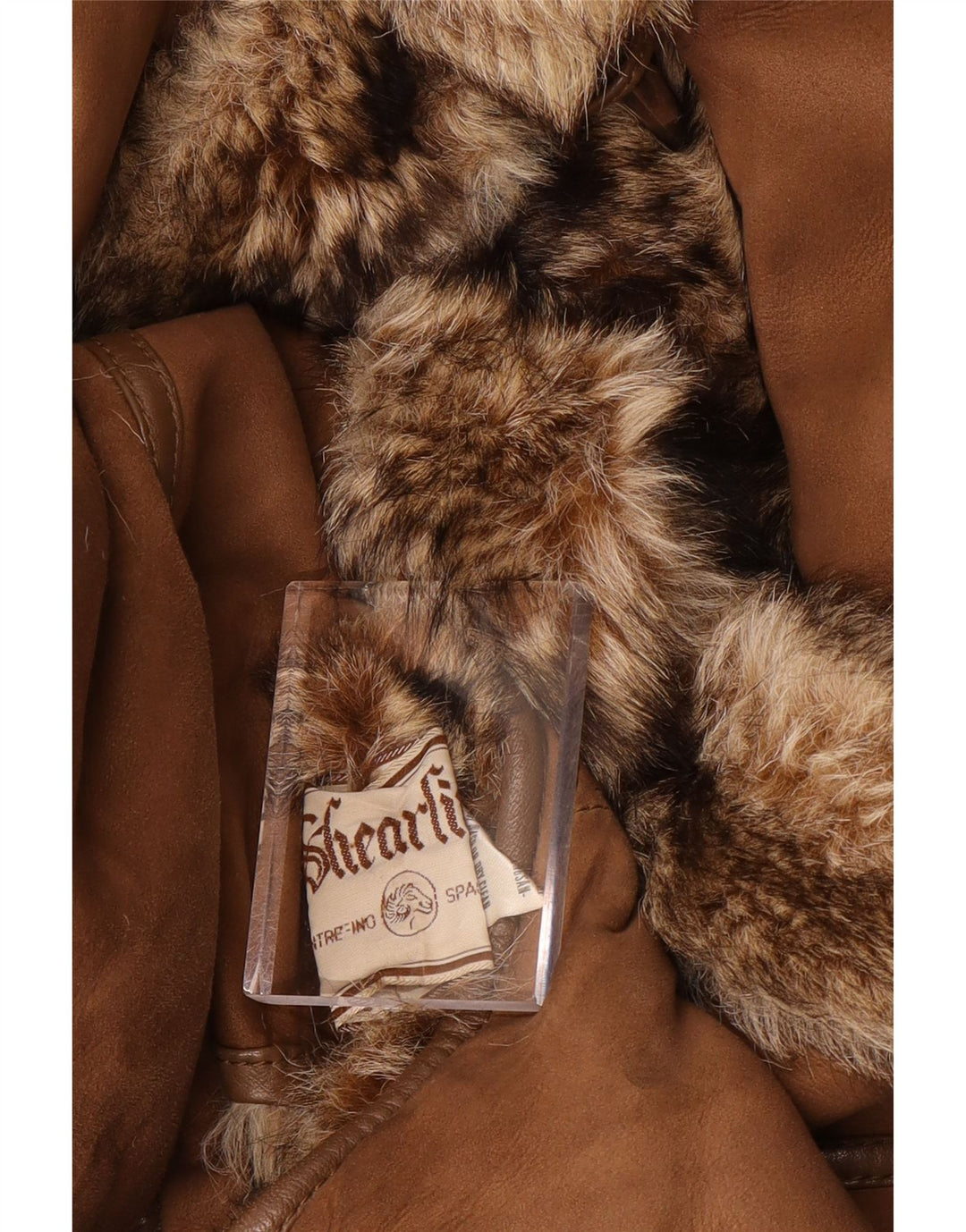 Sinclair Womens Oversized Shearling Coat EU 40 Medium Brown Shearling