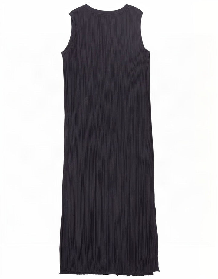 Marks & Spencer Dame ærmeløs Maxikjole UK 12 Medium Navy Blue