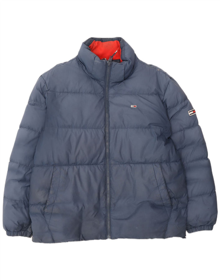 Tommy Hilfiger Herre Polstret Jakke UK 42 XL Navy Blue Polyester