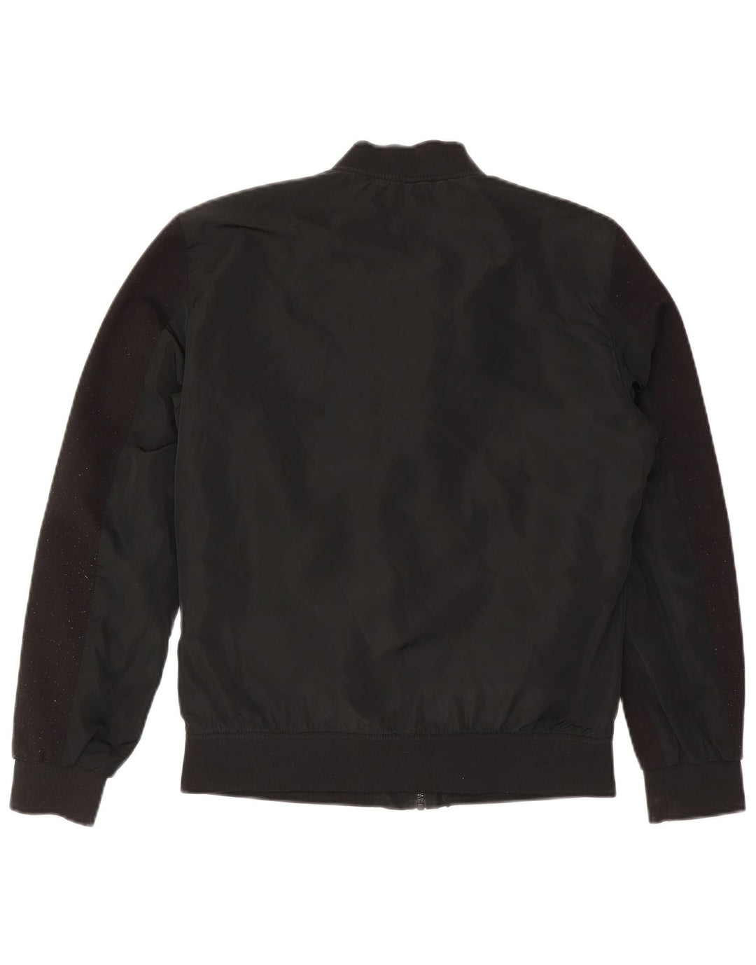 Zara Herre Bomber Jacket UK 40 Large Black Polyester