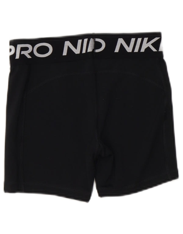 Nike piger Dri Fit grafiske sportsshorts 12-13 år store sorte polyester