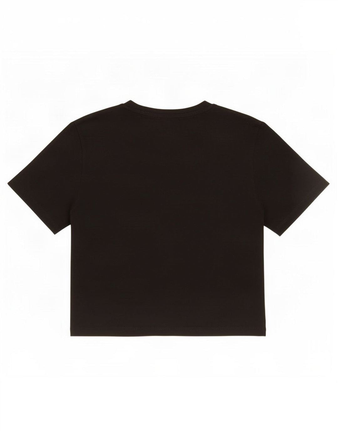 Zara Womens Crop T-Shirt Top UK 12 Medium Black