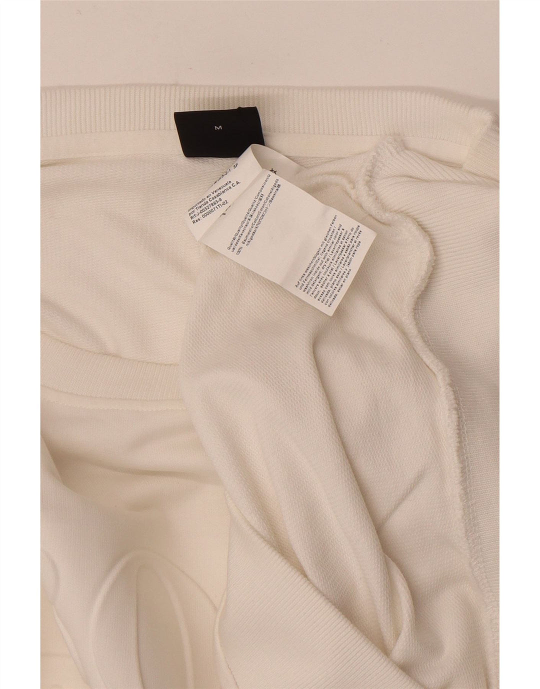 Hugo Boss Herre grafisk sweatshirt Jumper Medium Hvid Bomuld