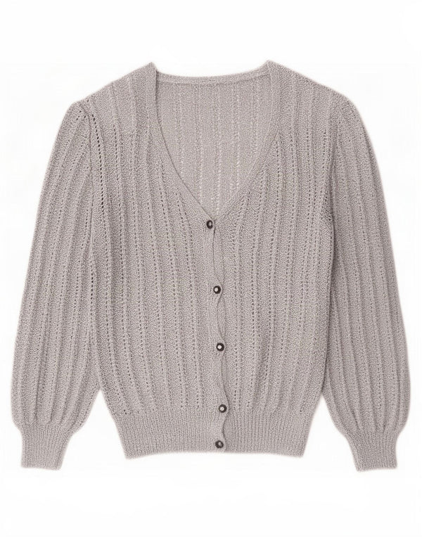 Vintage dame cardigan sweater UK 16 Large Grå