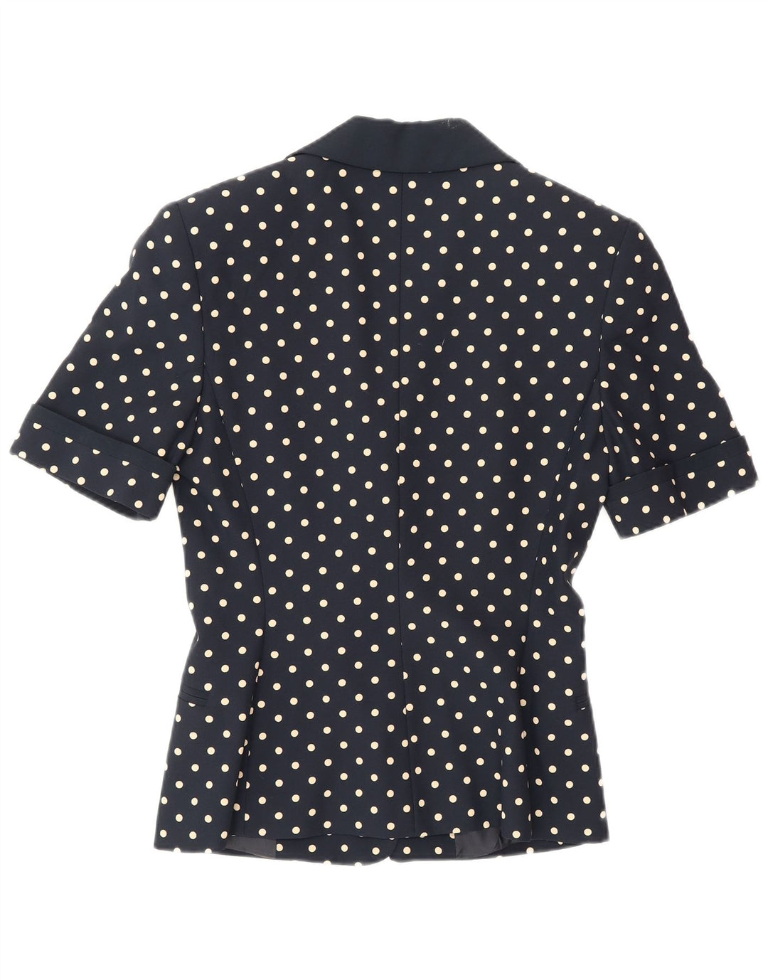 Caloma Dame 1-knaps blazerjakke IT 40 Small Navy Blue Polka Dot