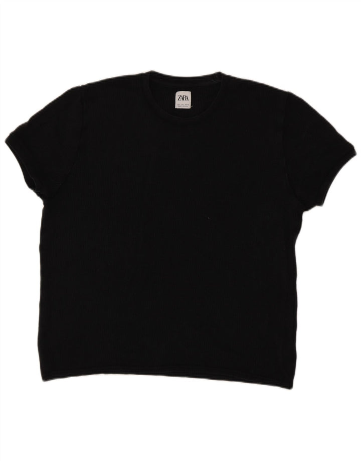 Zara Damestrik T-Shirt Top UK 16 Large Sort