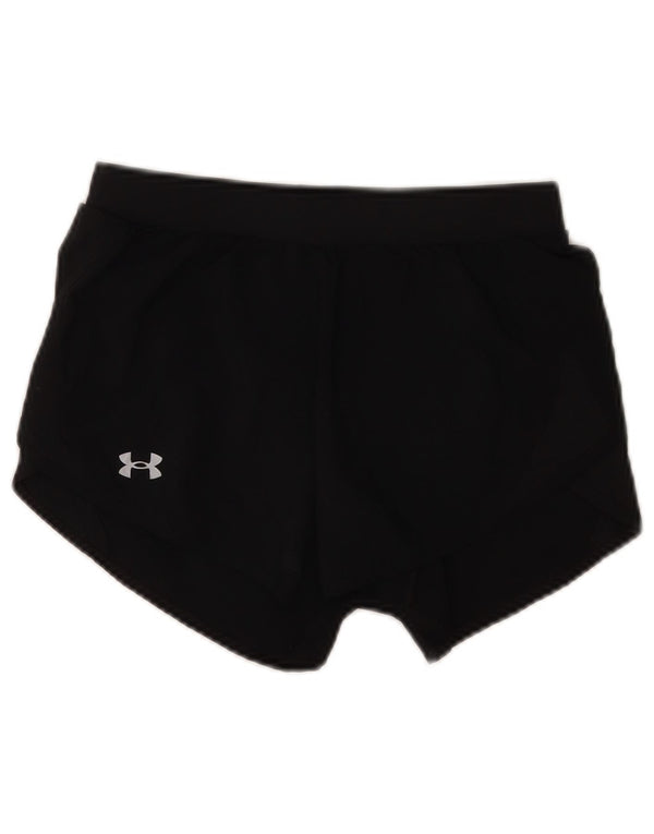 Under Armour Womens Heat Gear Sports Shorts UK 6 XS Sort