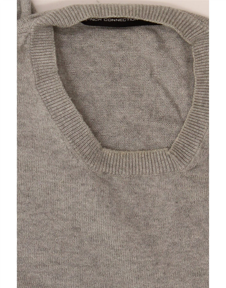 FRANSK FORBINDELSE Herre Crew Neck Jumper Sweater Medium Grå Bomuld