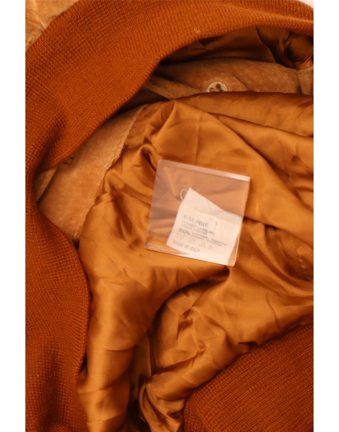 VINTAGE Bomberjakke i ruskind til mænd UK 42 XL brunt læder