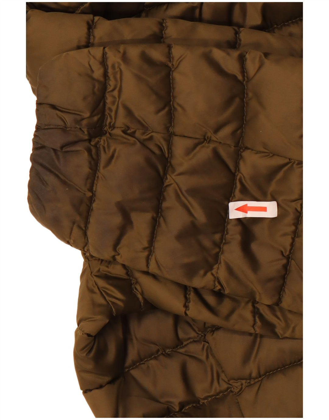 Tommy Hilfiger Dame Hætte Polstret Frakke UK 14 Medium Khaki Polyamid