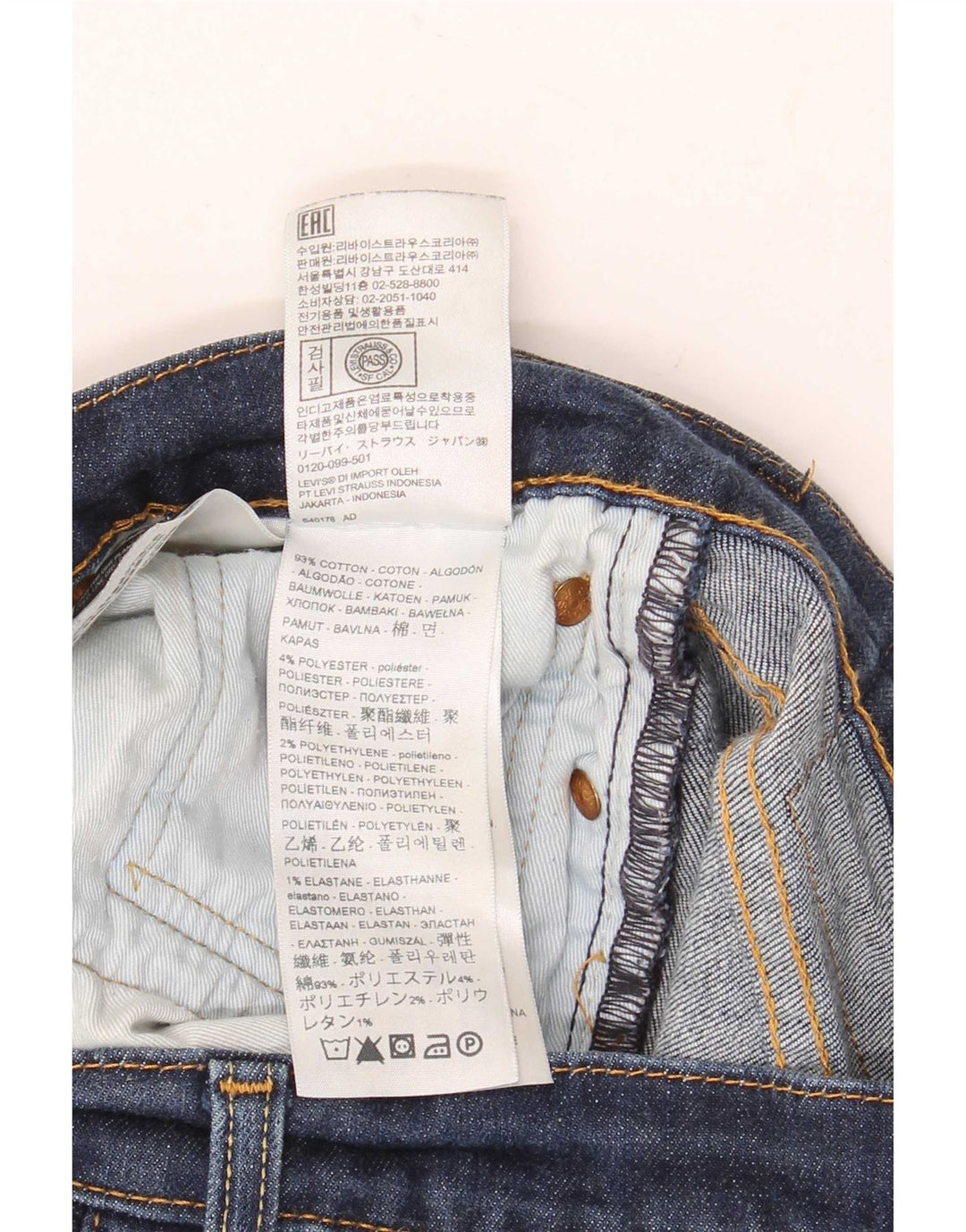 Levi's Herre 511 Slim Jeans W31 L30 Blå Bomuld