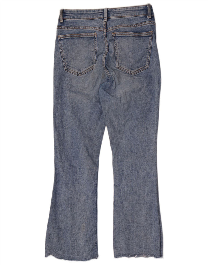 Zara Dame Bootcut Jeans EU 38 Small W28 L26 Blå Bomuld