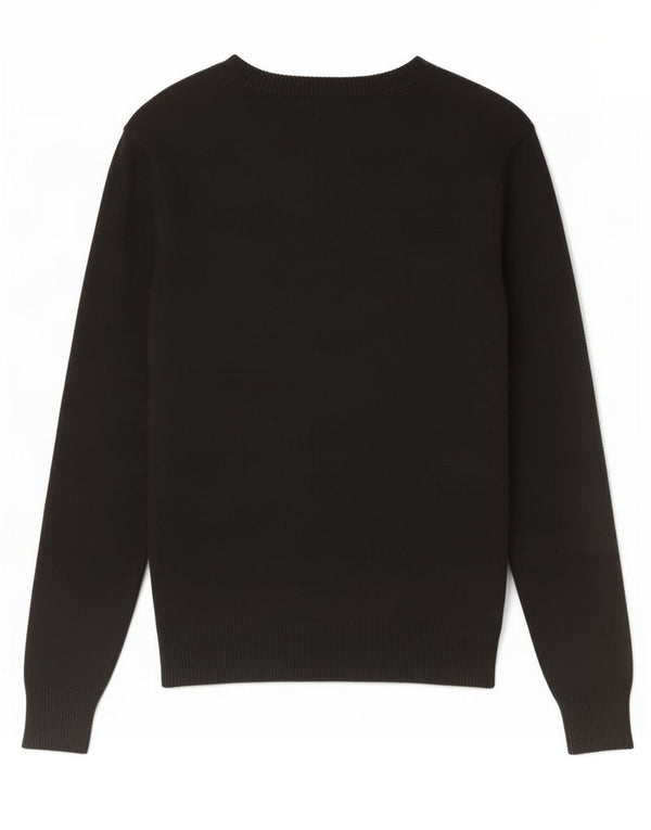Guess Womens Graphic Boat Neck Jumper Sweater UK 4 XS Black Viscose