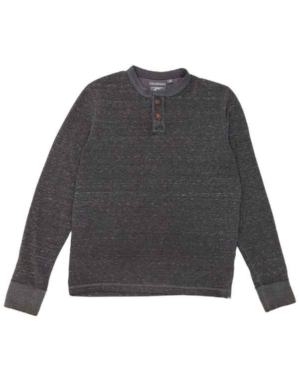 Superdry Herre Top Langærmet XL Navy Blue Flecked Polyester