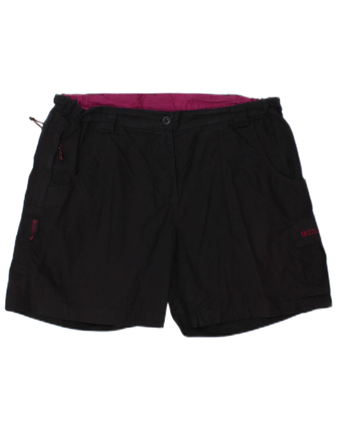 MOUNTAIN WAREHOUSE Dame Cargo Shorts UK 14 Large W32 Black Polyester