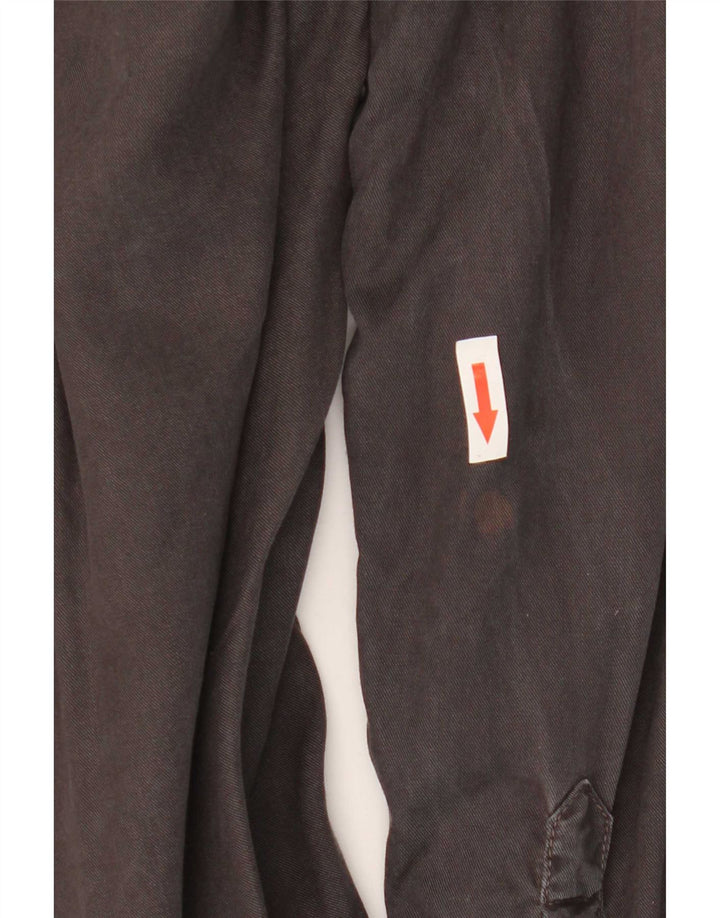 Superdry Womens Military Shirt UK 10 Small Grey Viscose