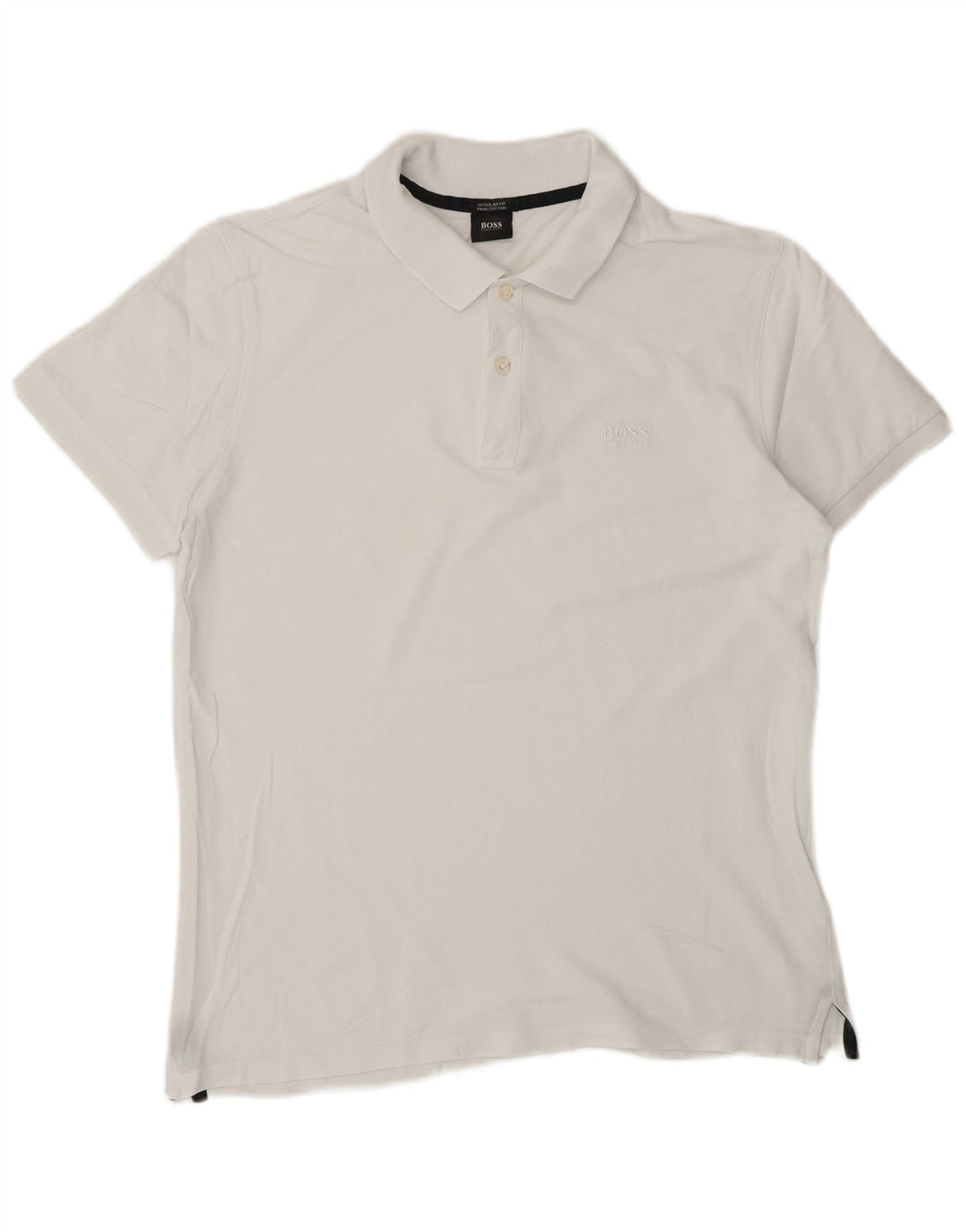 HUGO BOSS Herre Regular Fit Polo Shirt Lille Hvid