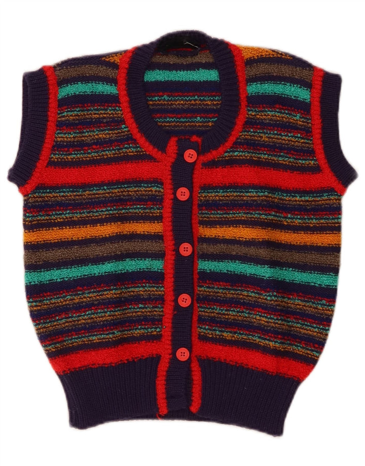 Brian Scott Dame Crop Cardigan Sweater EU 38 Medium Flerfarvet Stribet
