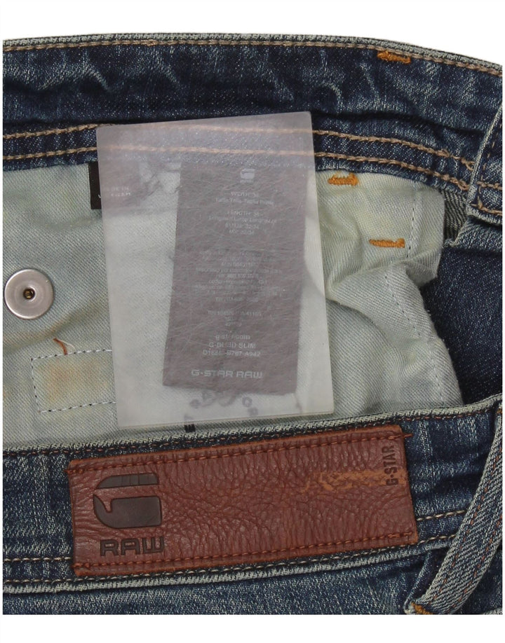 G-STAR Slim Jeans til mænd W32 L34 blå bomuld